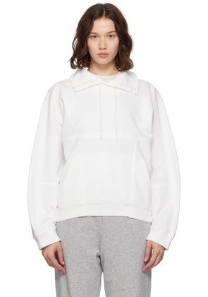 MM6 Maison Margiela Off-White Collared Sweatshirt