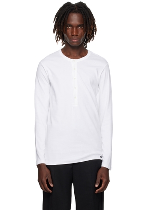 TOM FORD White Cotton Henley