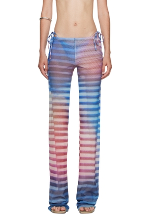 Jean Paul Gaultier Blue & Pink 'The Air' Lounge Pants