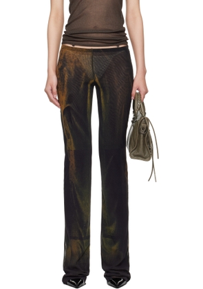 Jean Paul Gaultier SSENSE Exclusive Green Printed Acid Water Lounge Pants