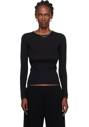 FLORE FLORE Black Olivia Longsleeve T-shirt