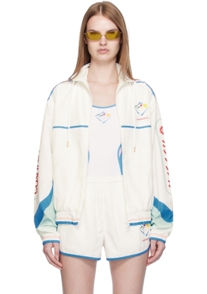 Casablanca White Casa Sportif Windbreaker Jacket