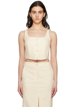 ANNA QUAN Off-White Mae Tank Top