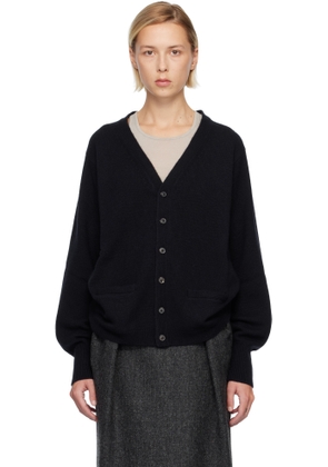 Maison Margiela Navy Cashmere Cardigan