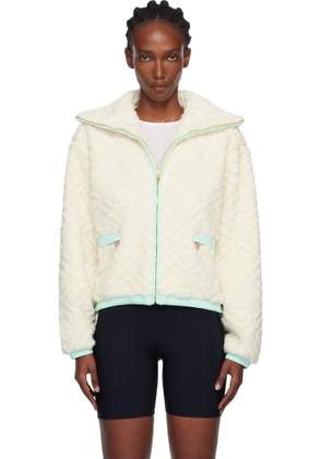 Casablanca Off-White Monogram Jacquard Fleece Jacket