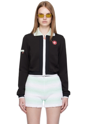Casablanca Black Viscose Track Jacket