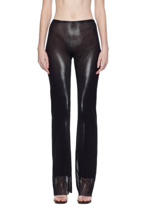 Jean Paul Gaultier Black 'The Silver Body Dust' Lounge Pants