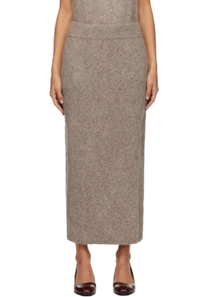 Lauren Manoogian Taupe Loft Pencil Midi Skirt