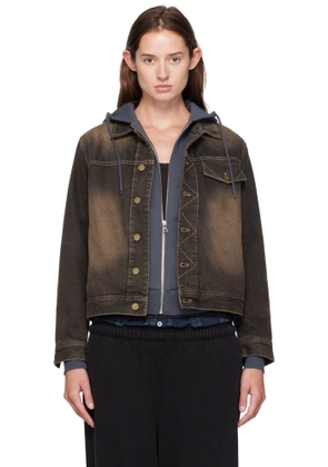 Carter Young Brown Overdyed Arch Denim Jacket
