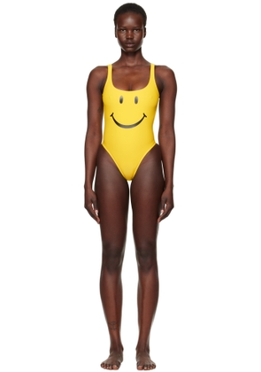Moschino Yellow Smiley Swimsuit