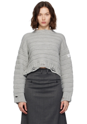 MM6 Maison Margiela Gray Wool Sweater