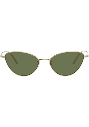 KHAITE Gold Oliver Peoples Edition 1998C Sunglasses