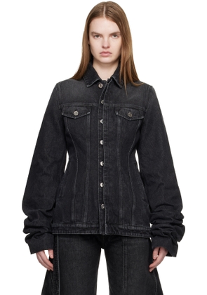 Jean Paul Gaultier Black Oversized Sleeves Denim Jacket