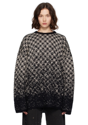 MM6 Maison Margiela Beige Wool & Mohair Sweater