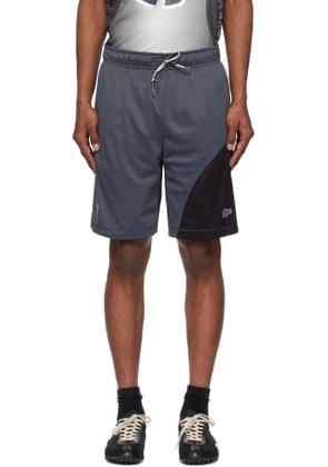 Dime Black & Gray Tantrum Mesh Shorts
