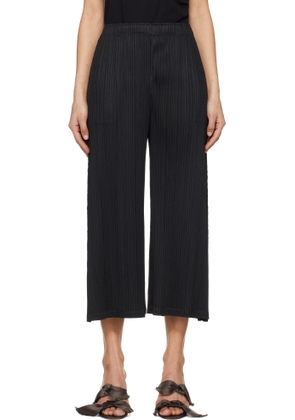 PLEATS PLEASE ISSEY MIYAKE Black Monthly Colors February Trousers