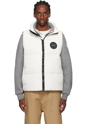 Canada Goose White 'Black Label' Lawrence Puffer Down Vest