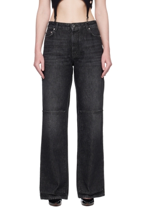Jean Paul Gaultier Black 'The Cut-Out' Jeans