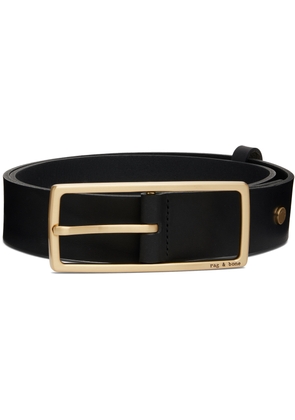 rag & bone Black Rebound Leather Belt