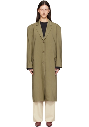 The Frankie Shop Khaki Tribeca Long Coat