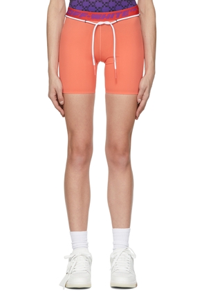 Off-White Orange Nylon Sport Shorts