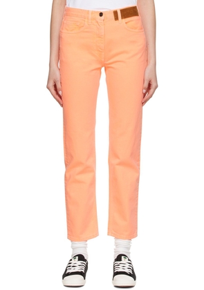 Palm Angels Orange Faded Jeans