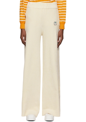 Palm Angels Beige Viscose Lounge Pants