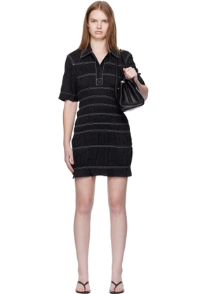 Nanushka Black Nomia Minidress