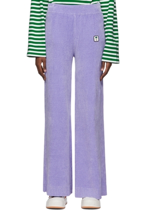 Palm Angels Purple Viscose Lounge Pants