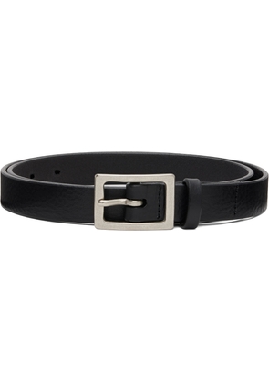 Neighborhood Black Leather Narrow Belt