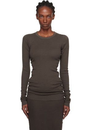 Rick Owens DRKSHDW Gray Concordians Rib LS T-shirt