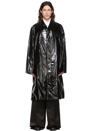 Johnlawrencesullivan Black Cotton Coat