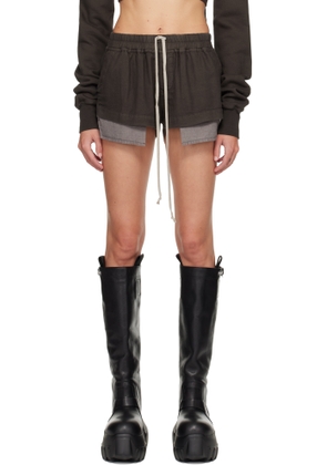 Rick Owens DRKSHDW Gray Concordians Fox Boxers Shorts