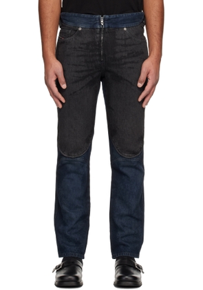 Diesel Black & Navy Regular D-Bucy 007bx Jeans