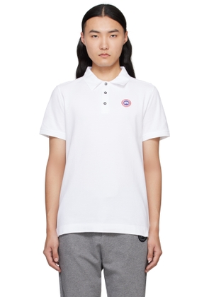 Canada Goose White Beckley Polo