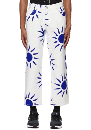 Liberal Youth Ministry White Printed Jeans