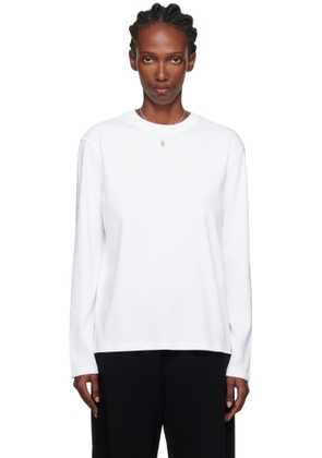 FLORE FLORE White Maggie Longsleeve T-shirt