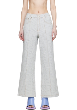 Kijun Blue Waffle Jeans