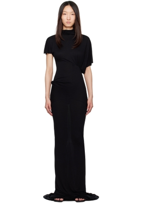 Rick Owens Lilies Black Hollywood Lilith Maxi Dress