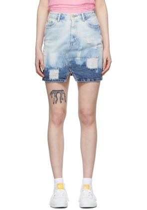 SJYP Blue Denim Mini Skirt