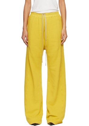 Rick Owens DRKSHDW Yellow Concordians Pusher Lounge Pants