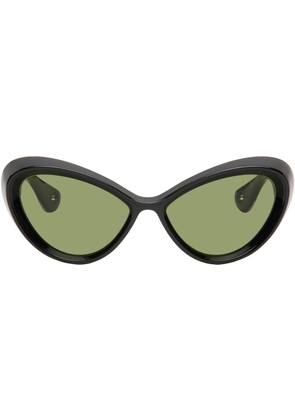 Jean Paul Gaultier Black 'The Parisian Cat' Sunglasses