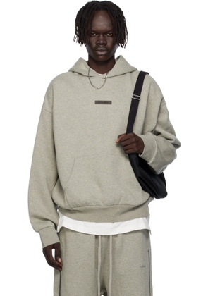 Fear of God ESSENTIALS Gray Classic Fit Fleece Hoodie