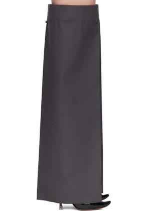 Jean Paul Gaultier Gray Logo Patch Gaiters