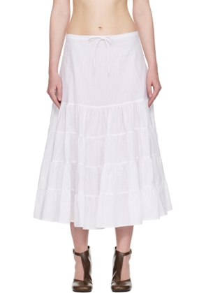 Paloma Wool White Long Etoile Maxi Skirt