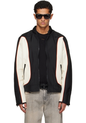 Diesel Black & White J-Blink-Wrd Jacket