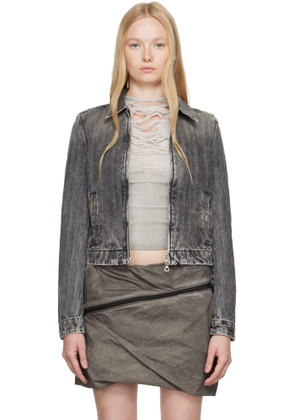 Diesel Gray De-Corb Denim Jacket