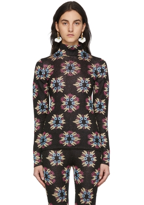 Rabanne SSENSE Exclusive Black & Multicolor Jacquard Knit Capsule Sweater