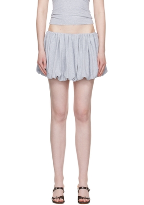 Belle Anna Gray Balloon Miniskirt