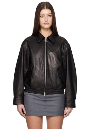 Dunst Black Lambskin Leather Jacket